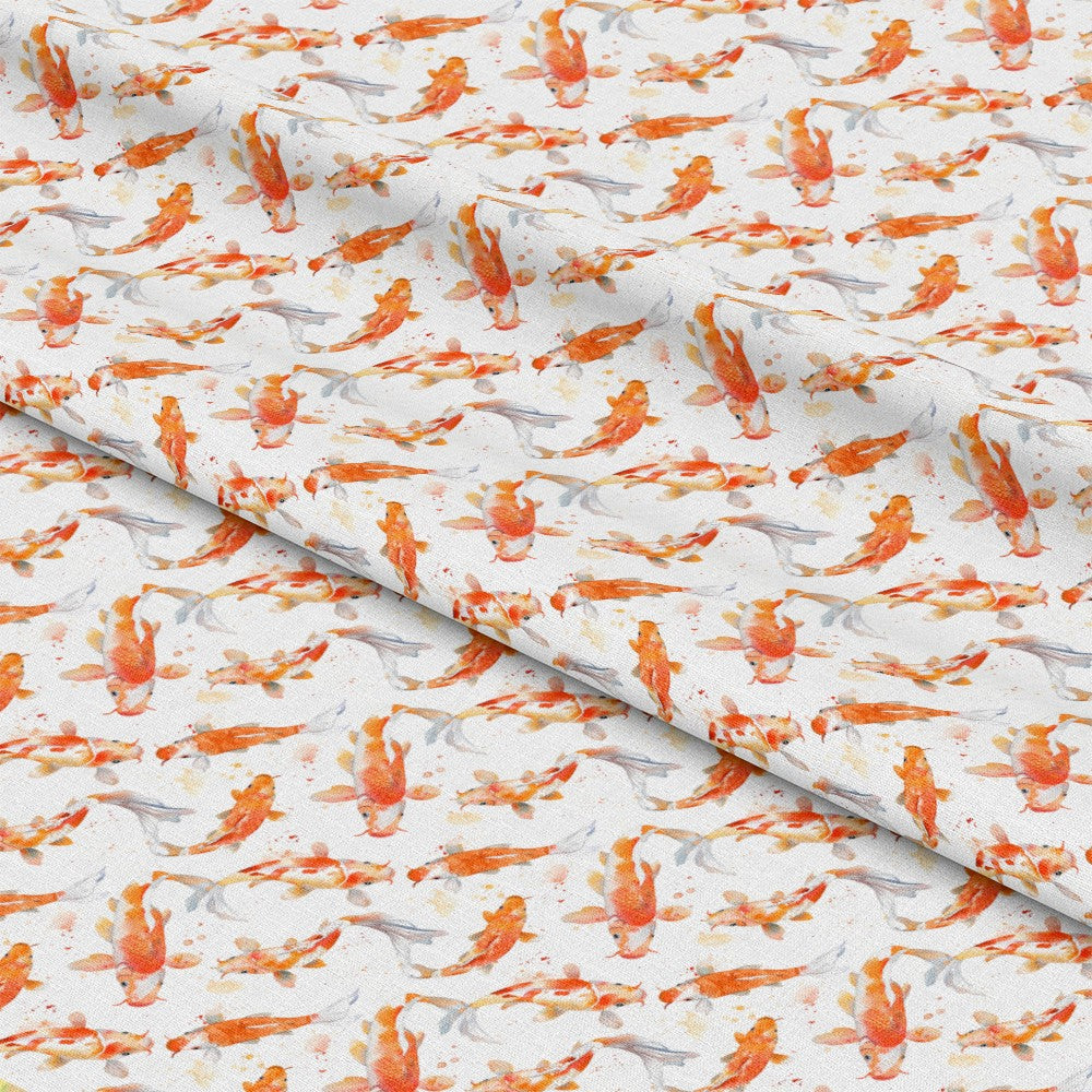 Watercolor Fish Pattern 12 Quilting Cotton Fabric