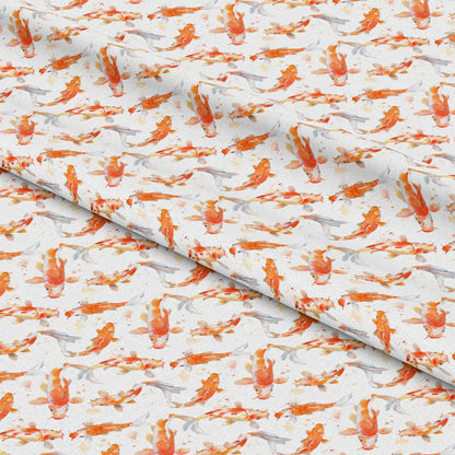 Watercolor Fish Pattern 12 Quilting Cotton Fabric