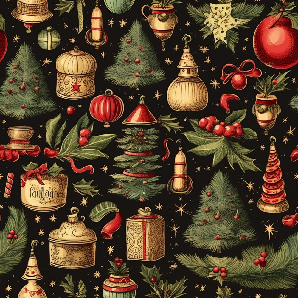 Vintage Christmas Fat Quarter Bundle