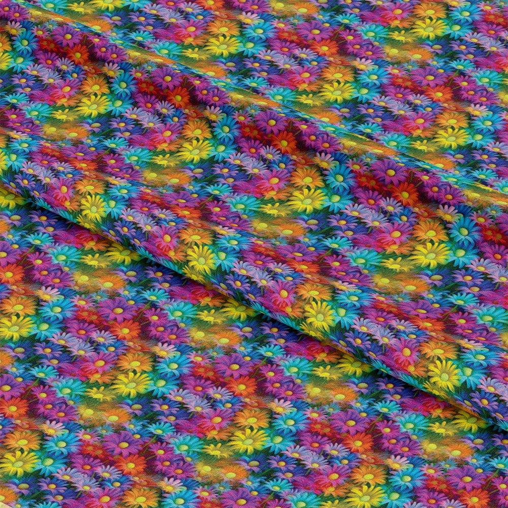Colorful Animals and Plants Pattern 12 Quilting Cotton Fabric