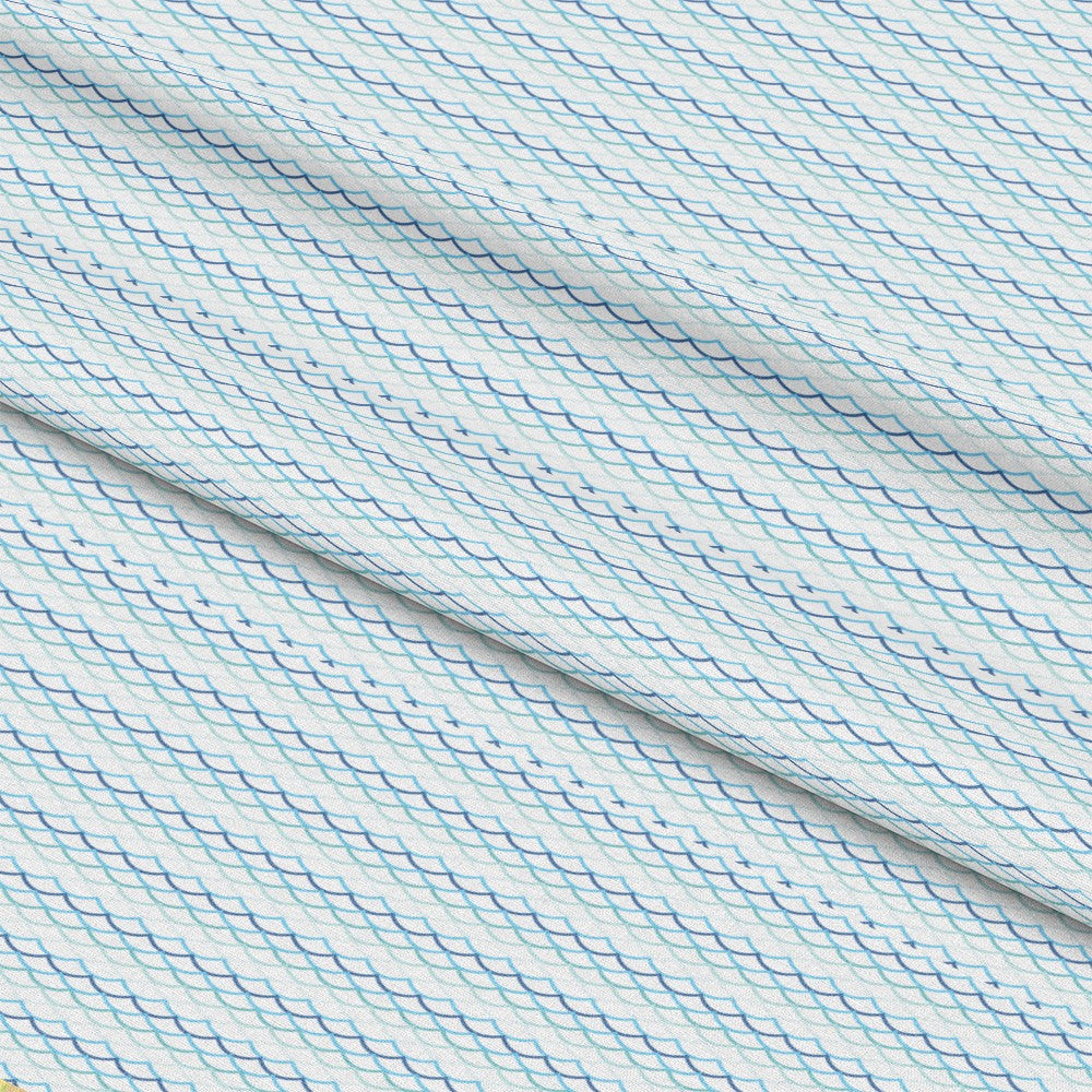 Navy Nautical Sea Pattern 11 Quilting Cotton Fabric