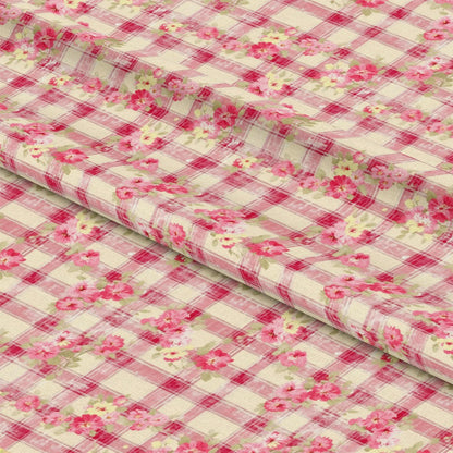 Country Girl Plaid Pattern 13 Quilting Cotton Fabric