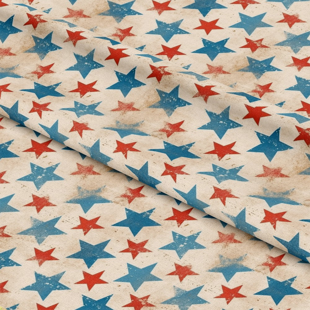 Distressed Patriotic Pattern 2 Quilting Cotton Fabric