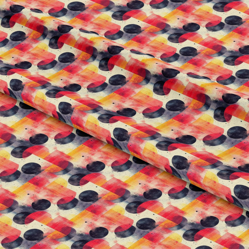 Mid Century Mod Geometric Pattern 10 Quilting Cotton Fabric