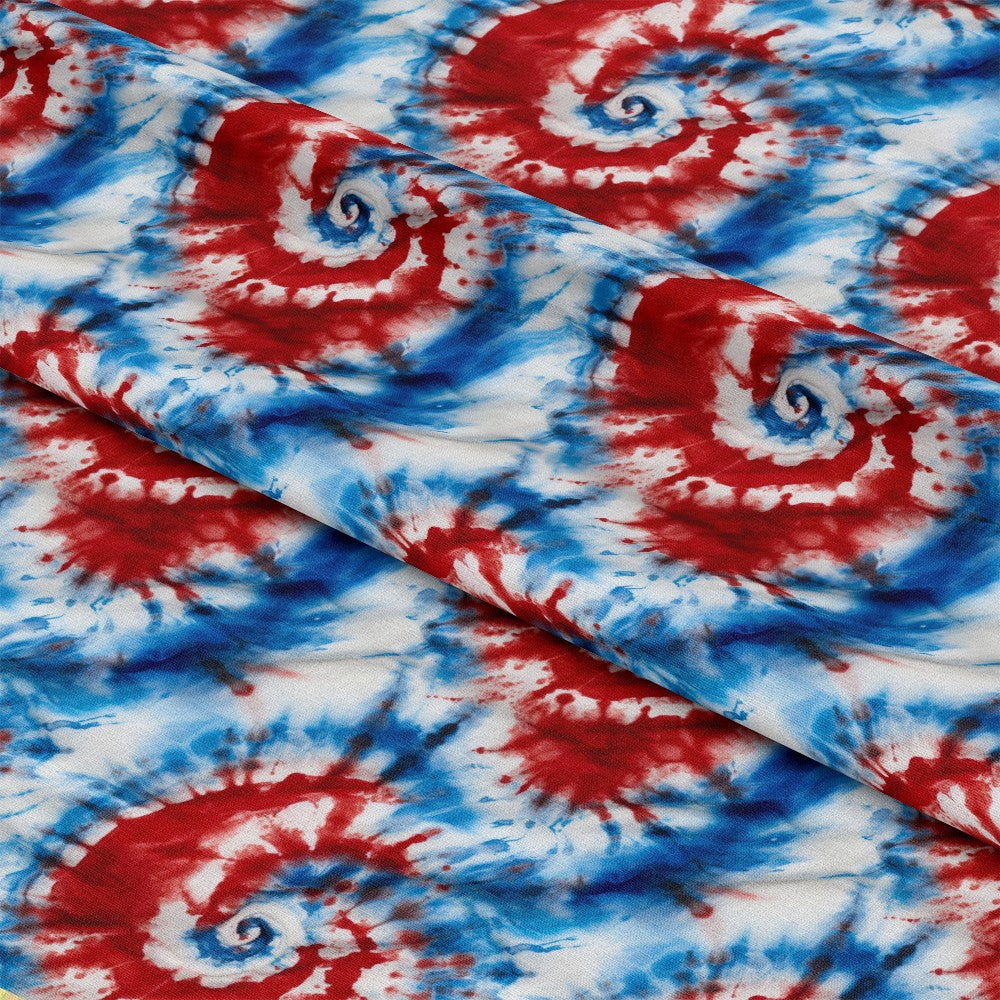 Patriotic Tie-Dye Pattern 9 Quilting Cotton Fabric