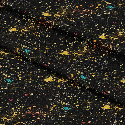 Glitter Paint Splatter Pattern 3 Quilting Cotton Fabric