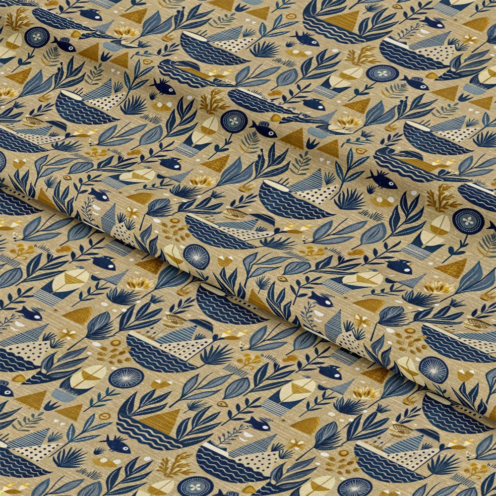 Magical Sea Pattern 16 Quilting Cotton Fabric