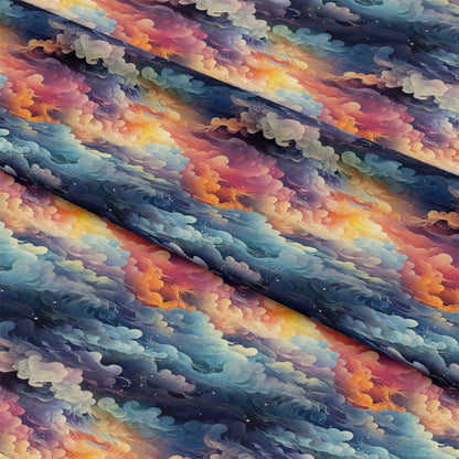 Colorful Clouds Pattern 8 Quilting Cotton Fabric