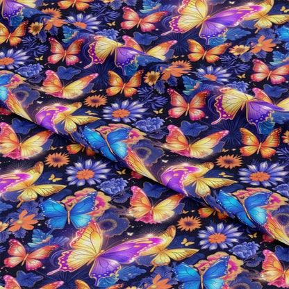 Fantasy Butterflies Pattern 11 Quilting Cotton Fabric