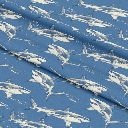 Sharks Circling Pattern 5 Quilting Cotton Fabric