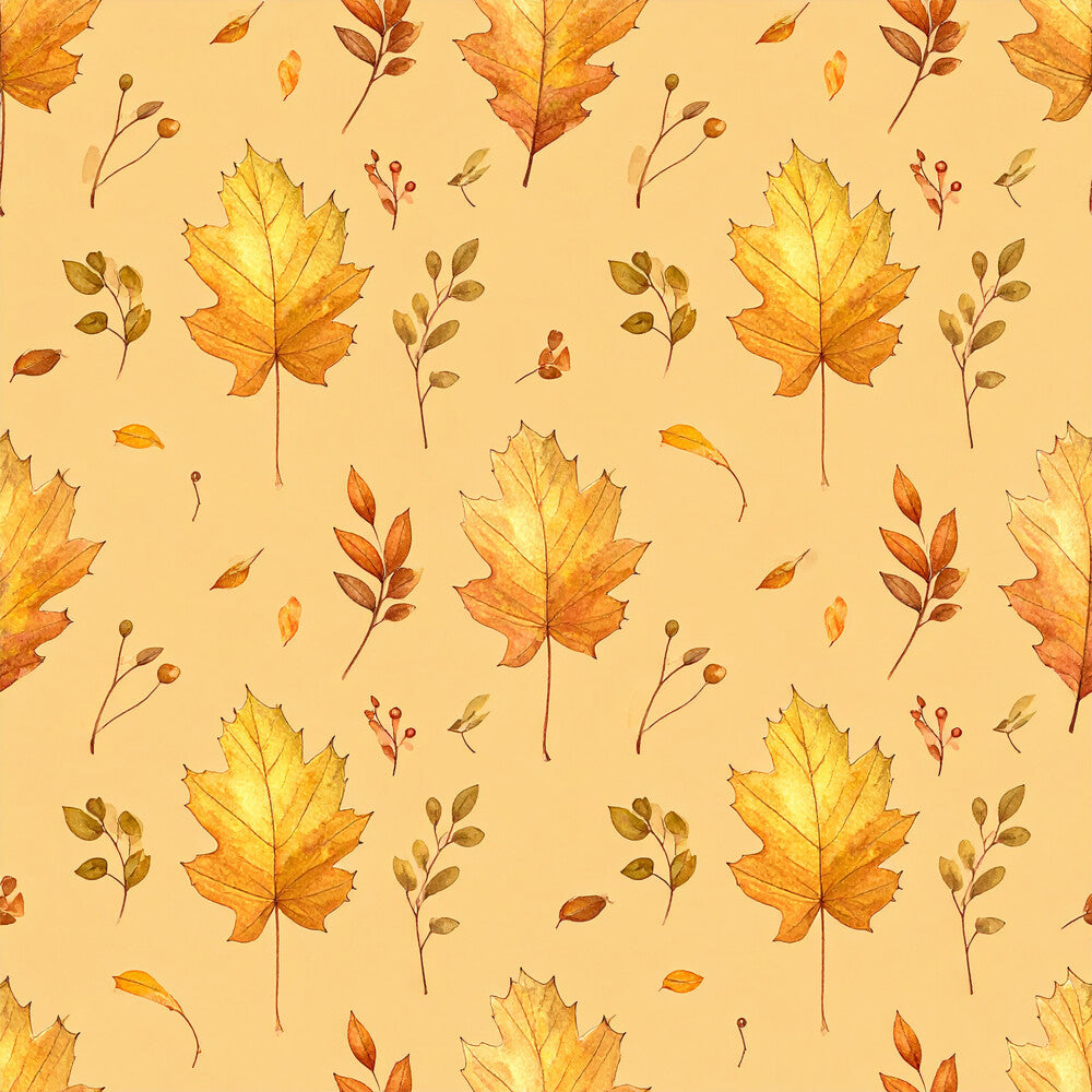 Golden Autumn Leaves Fat Quarter Bundle