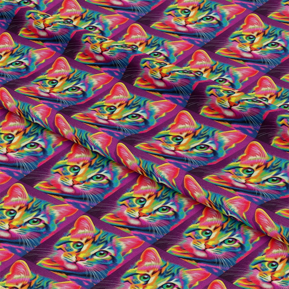 Colorful Animals and Plants Pattern 5 Quilting Cotton Fabric