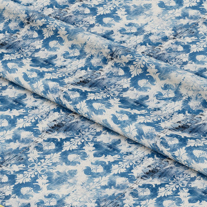 Vintage Farmhouse Blue Pattern 19 Quilting Cotton Fabric