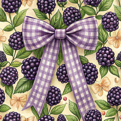 Blackberry Gingham Fat Quarter Bundle