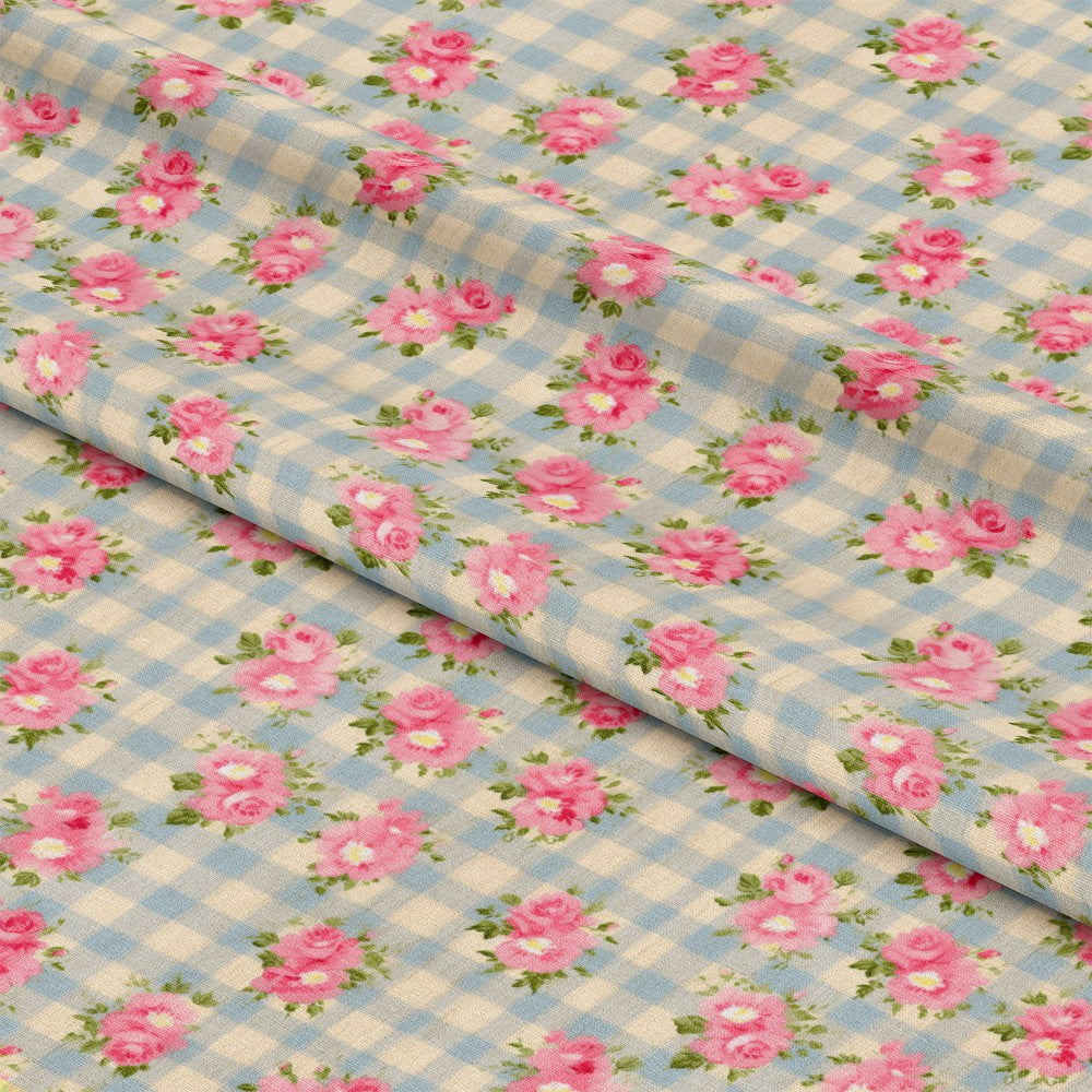 Country Girl Plaid Pattern 15 Quilting Cotton Fabric