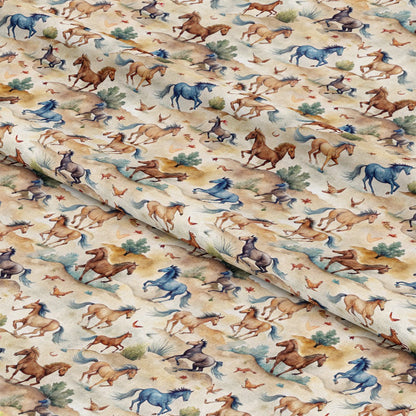 Wild Horses Pattern 18 Quilting Cotton Fabric