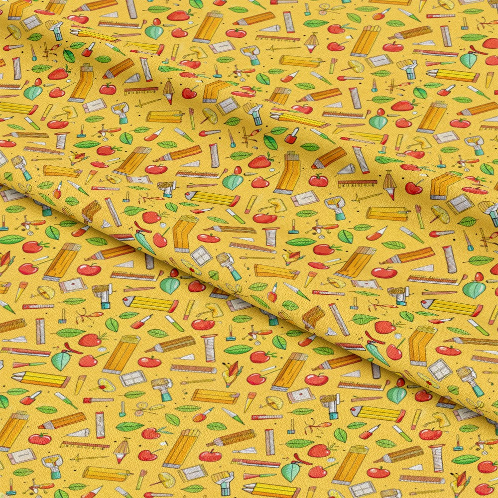 Back to School Pattern 27 Quilting Cotton Fabric
