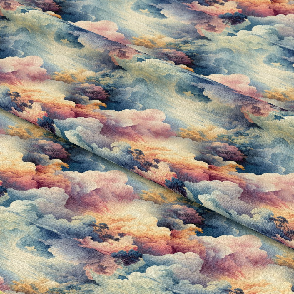 Colorful Clouds Pattern 5 Quilting Cotton Fabric