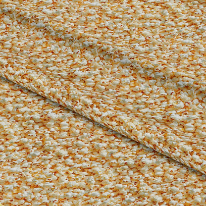 - Junk Food Pattern 11 Quilting Cotton Fabric - popcorn design - yellow, white, beige tones - snack motif - food print - cotton textile - quilting material - casual, fun pattern - creative sewing fabric - colorful food-inspired fabric