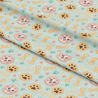 Dog Paws Pattern 22 Quilting Cotton Fabric