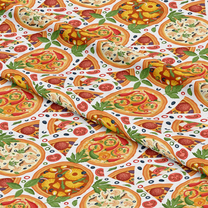 Pizza Pattern 6 Quilting Cotton Fabric
