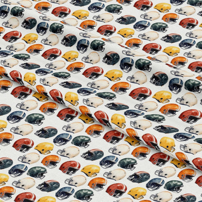 Watercolor Football Pattern 3 Quilting Cotton Fabric