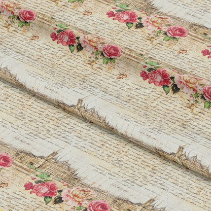 Vintage World Scrolls Pattern 9 Quilting Cotton Fabric
