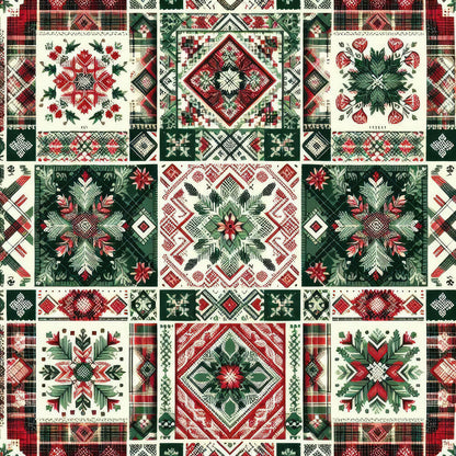Plaid Christmas Fat Quarter Bundle