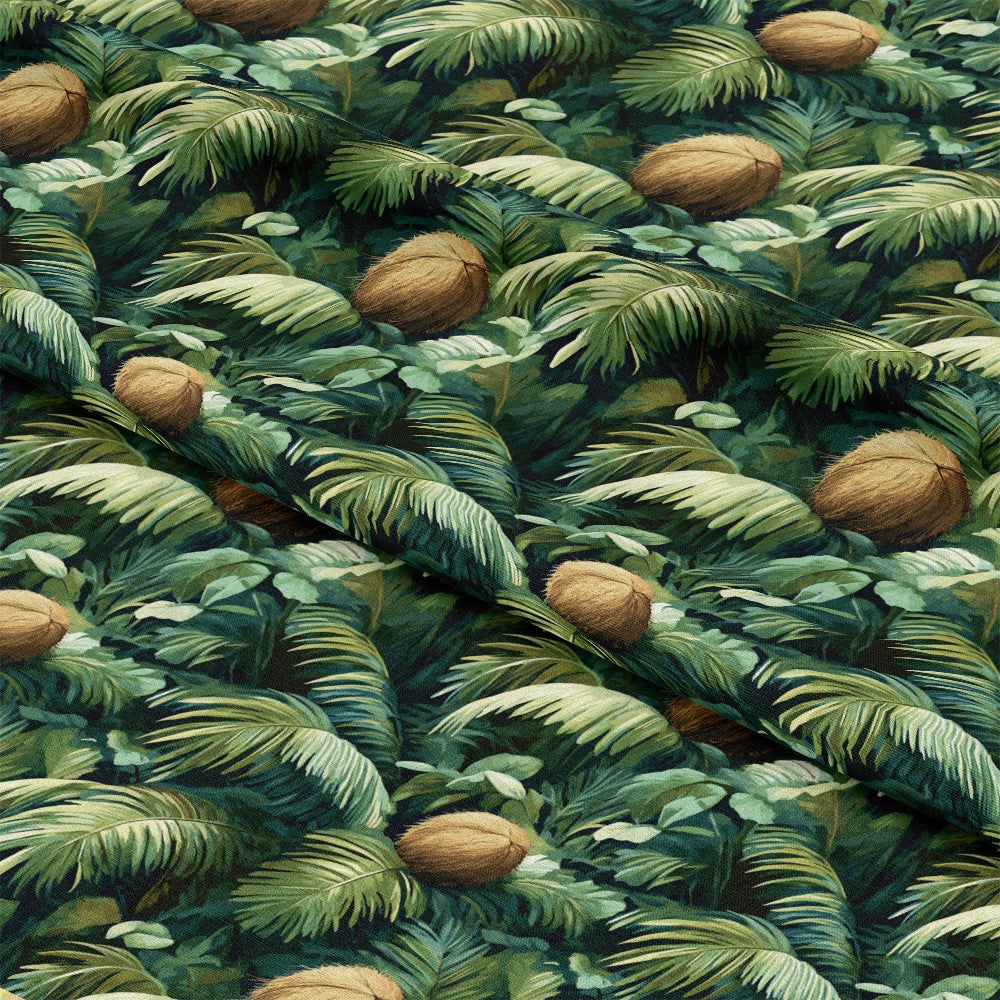 Coconut Jungle Leaves Pattern 5 Quilting Cotton Fabric