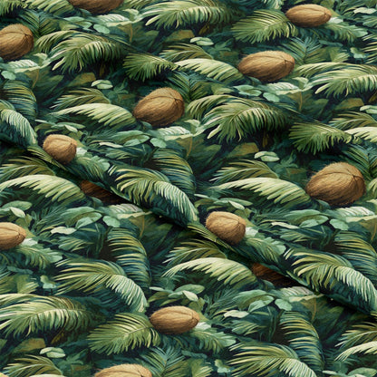 Coconut Jungle Leaves Pattern 5 Quilting Cotton Fabric