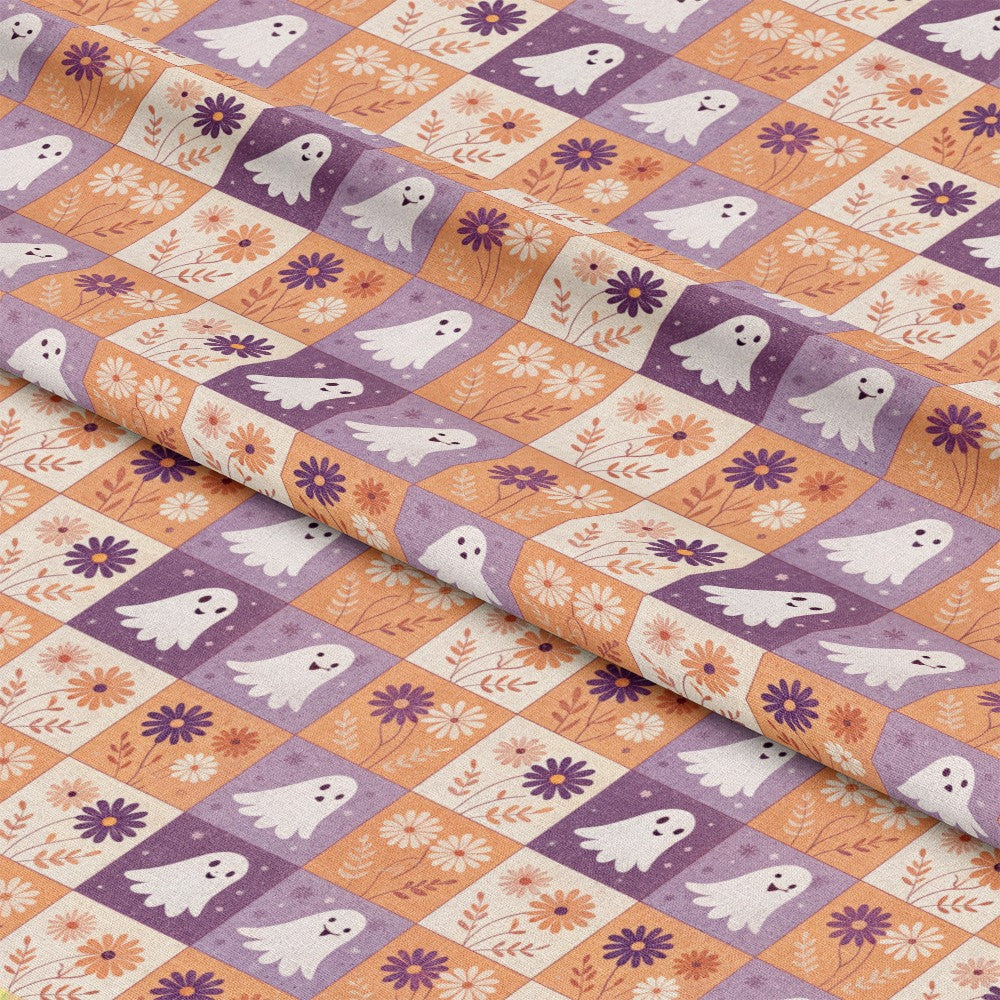 Retro Halloween Pattern 22 Quilting Cotton Fabric