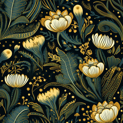 Dark Black Moon Fat Quarter Bundle