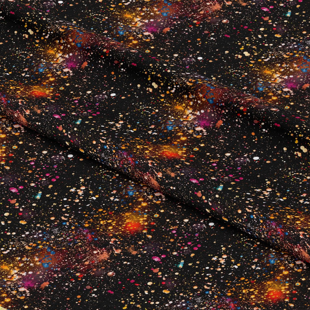 Glitter Paint Splatter Pattern 5 Quilting Cotton Fabric
