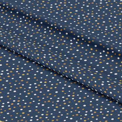 Navy and Gold Celebration Pattern 1 Quilting Cotton Fabric