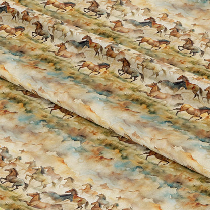 Wild Horses Pattern 14 Quilting Cotton Fabric