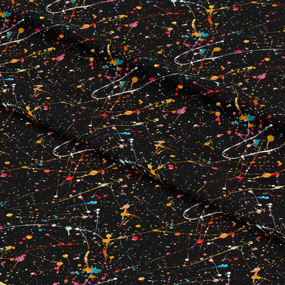 Glitter Paint Splatter Pattern 1 Quilting Cotton Fabric