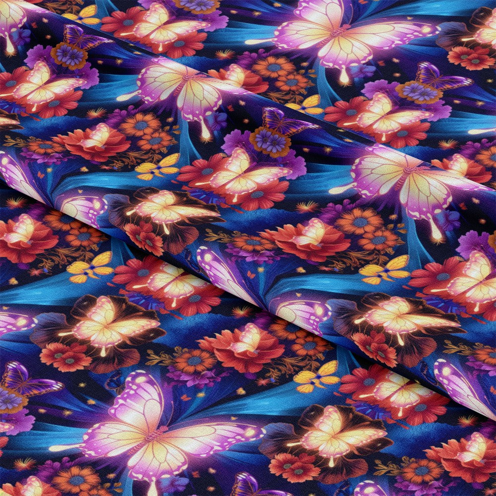 Fantasy Butterflies Pattern 7 Quilting Cotton Fabric