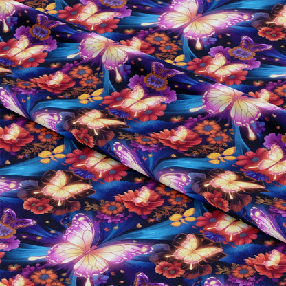 Fantasy Butterflies Pattern 7 Quilting Cotton Fabric