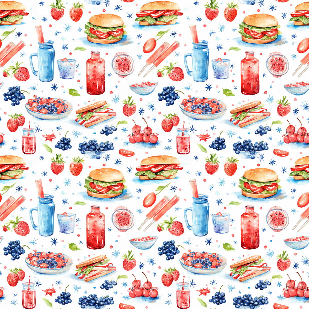 Red White and BBQ Fat Quarter Bundle