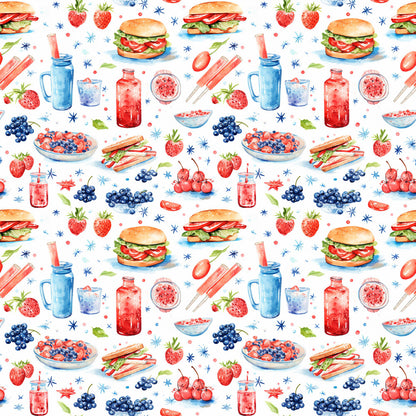 Red White and BBQ Fat Quarter Bundle