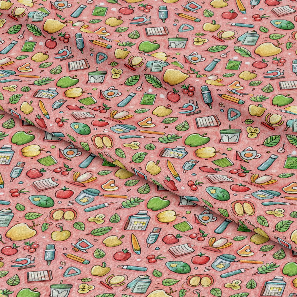 Back to School Pattern 30 Quilting Cotton Fabric