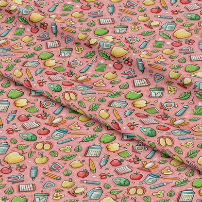 Back to School Pattern 30 Quilting Cotton Fabric
