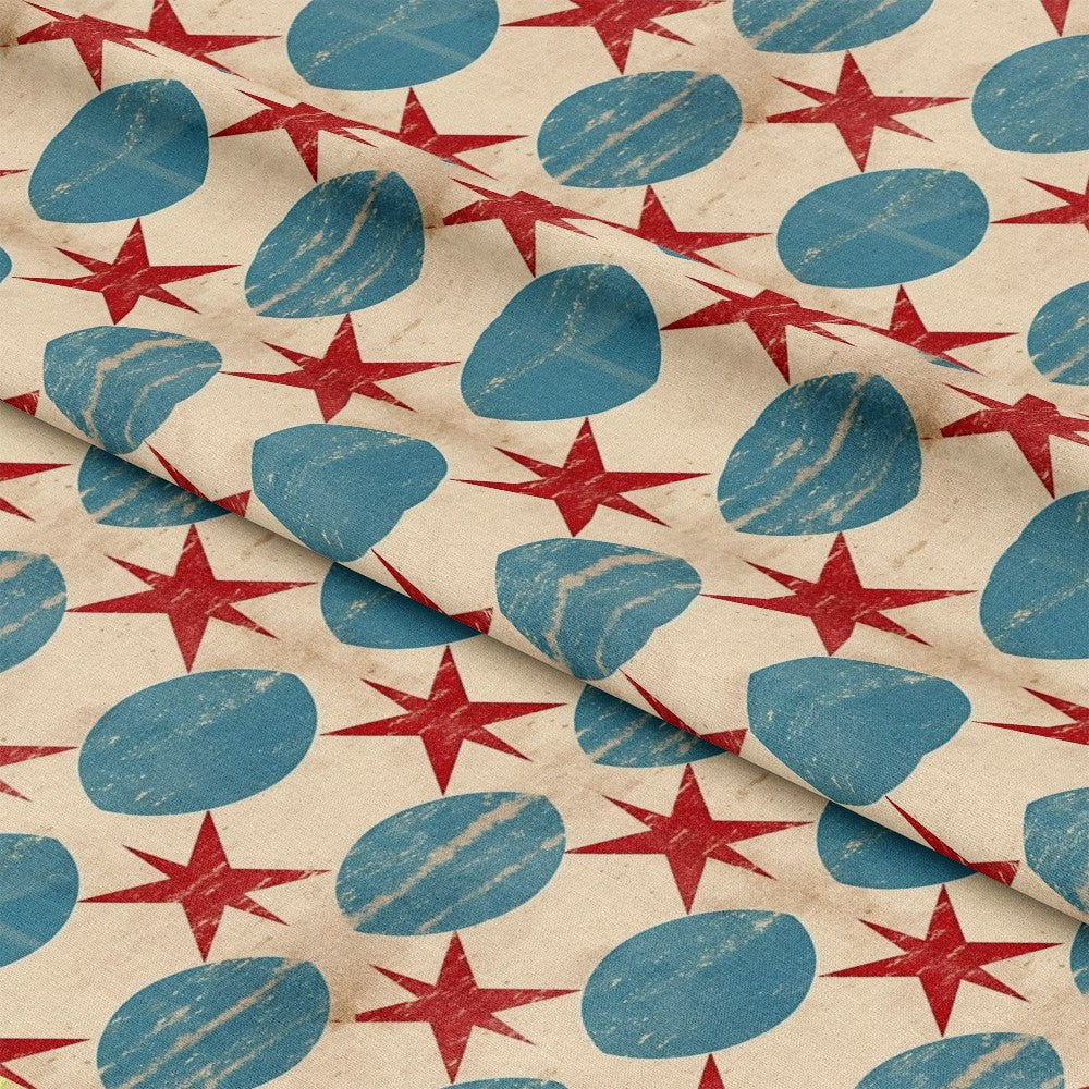 Distressed Patriotic Pattern 19 Quilting Cotton Fabric