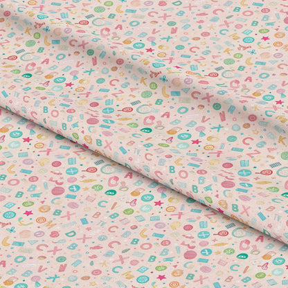 Back to School Pattern 2 Quilting Cotton Fabric