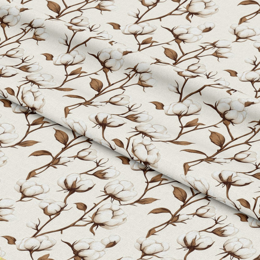 Raw White Cotton Pattern 11 Quilting Cotton Fabric