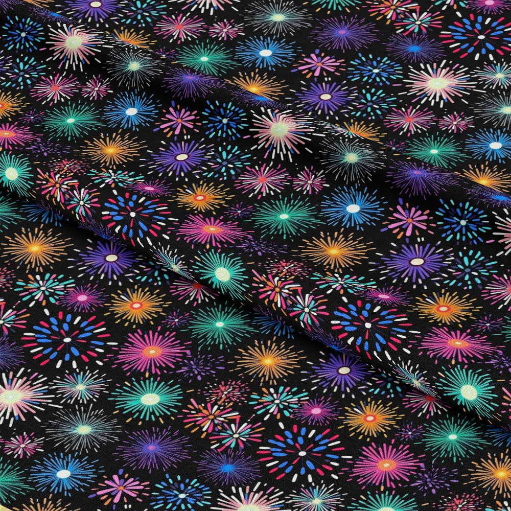 Colorful Fireworks Pattern 2 Quilting Cotton Fabric