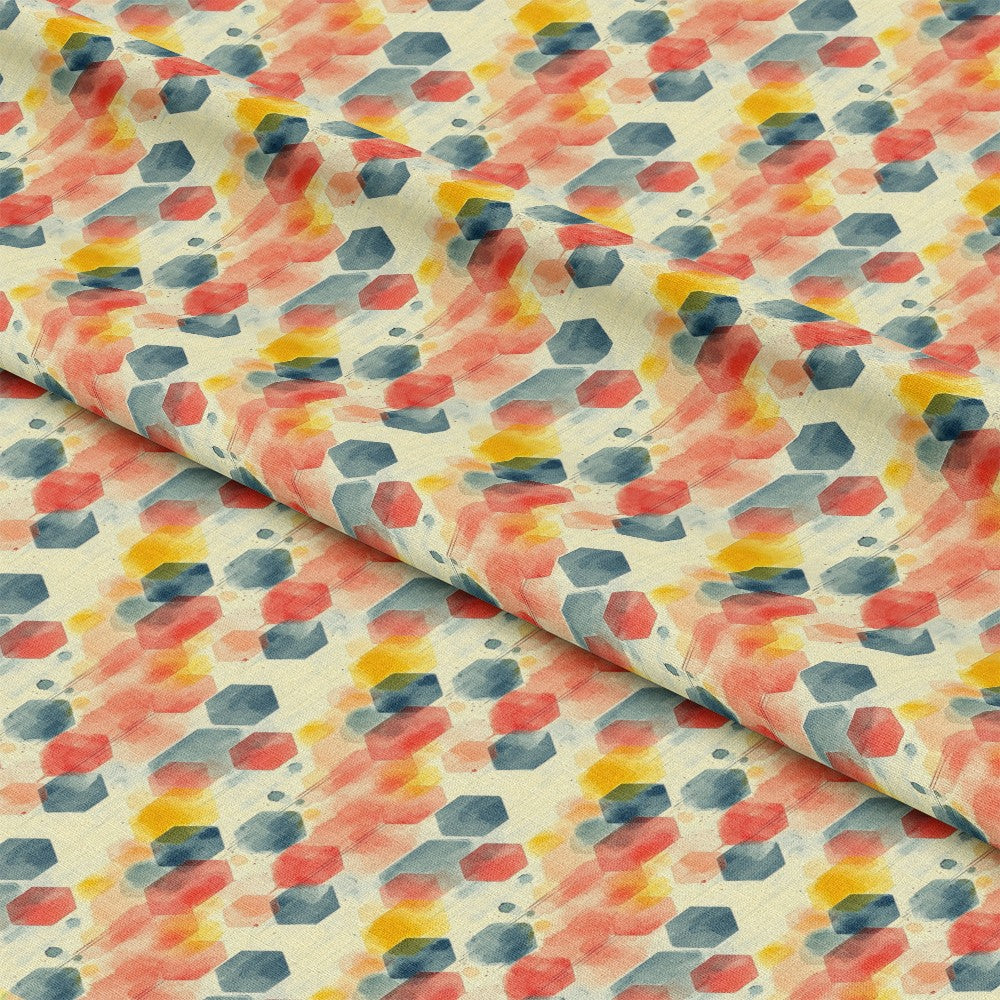 Mid Century Mod Geometric Pattern 1 Quilting Cotton Fabric