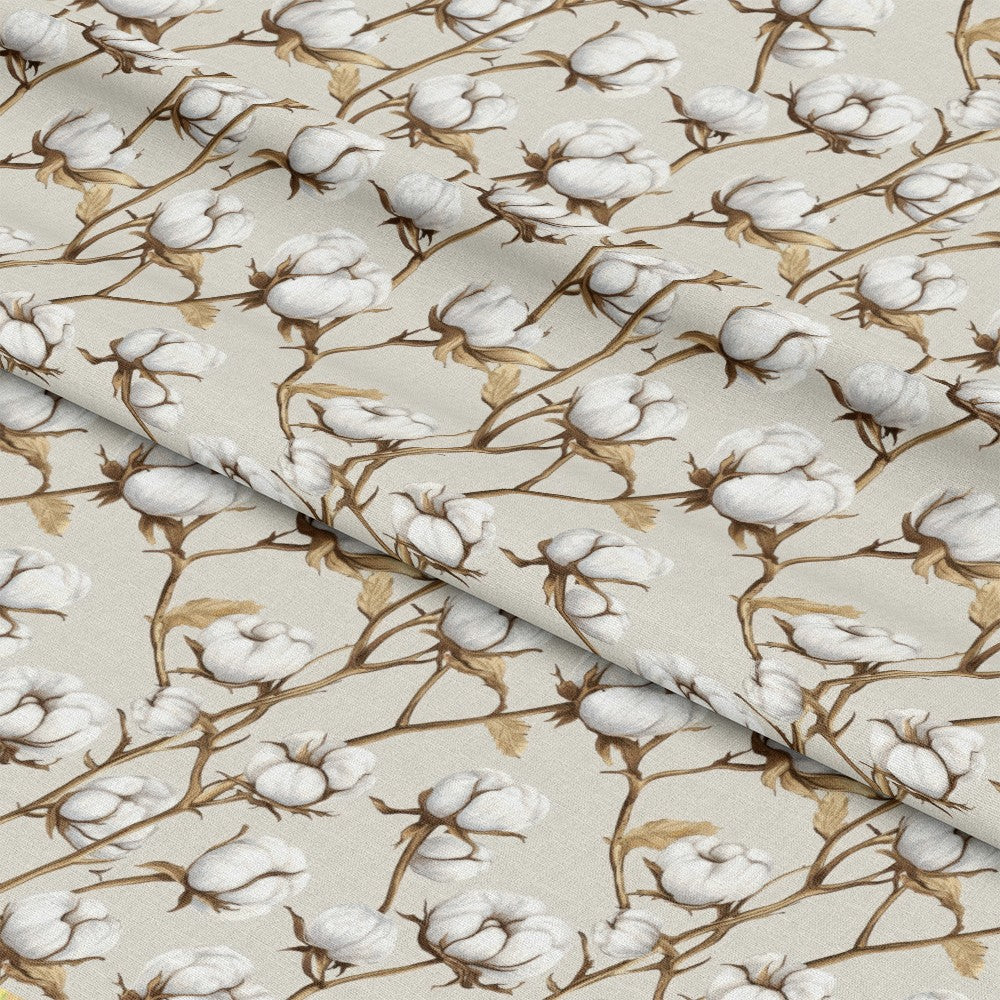 Raw White Cotton Pattern 10 Quilting Cotton Fabric