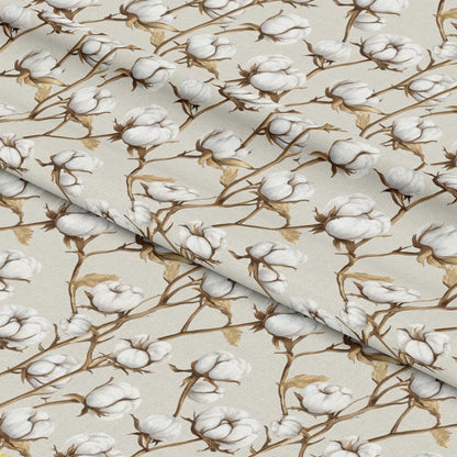 Raw White Cotton Pattern 10 Quilting Cotton Fabric