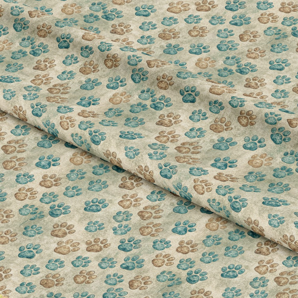 Dog Paws Pattern 16 Quilting Cotton Fabric